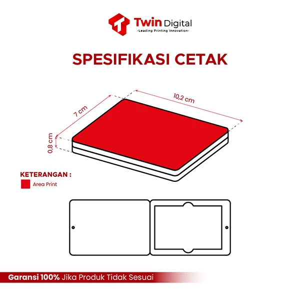 flash disk case custom twin digital printing