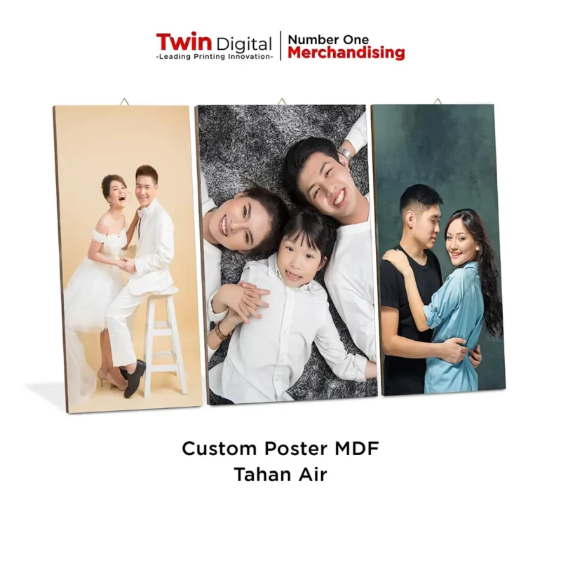 Poster MDF / Hiasan Dinding Poster Kayu Laminating Tahan Air