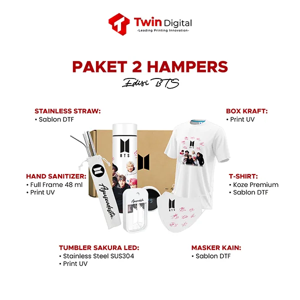 paket hampers kpop twin digital printing