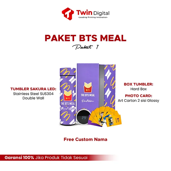 paket hampers bts meals twin digital printing