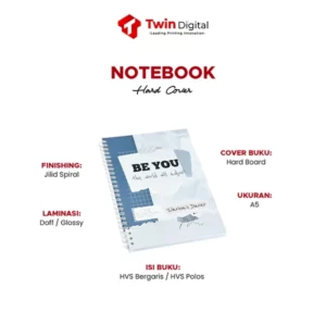 notebook custom twin digital printing