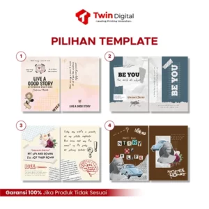 notebook custom twin digital printing
