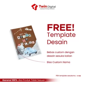 notebook custom twin digital printing