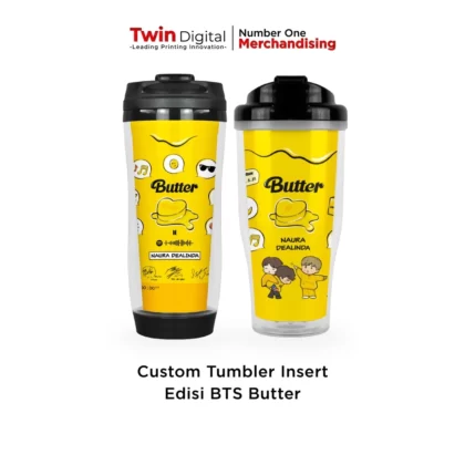 Tumbler Insert Paper Custom BTS Butter Harga Murah 25 Ribuan