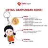 gantungan kunci akrilik twin digital printing