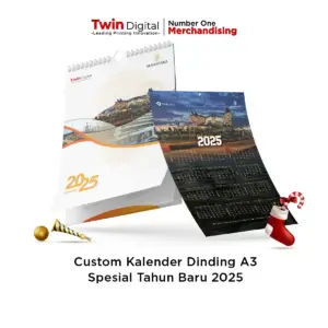 Kalender Dinding Custom 2025 Ukuran A3