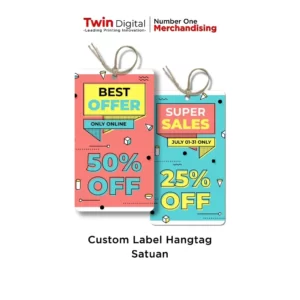 Custom Hang Tag Baju Custom Label Produk Pakaian