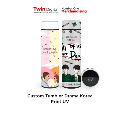 Tumbler Sakura LED Custom Print UV Drama Korea - Twin Digital