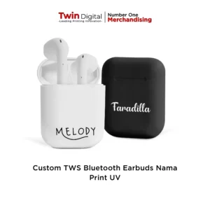 TWS Bluetooth Earphone Wireless Custom Nama Harga Murah
