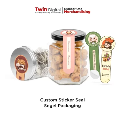 Custom Sticker Seal Segel Toples Packaging Ekslusif