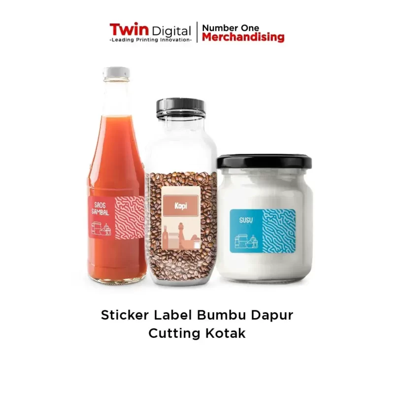 Custom Stiker Bumbu Dapur / Sticker Label Nama