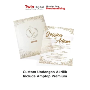 Undangan Wedding Akrilik Custom