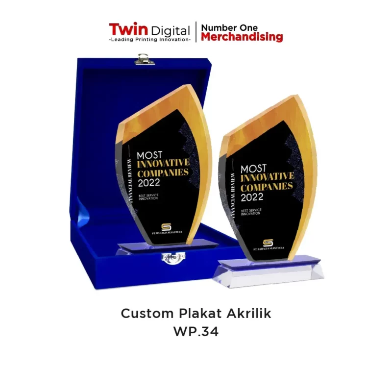 Plakat Kayu Akrilik Premium Bebas Custom Request - Twin Digital