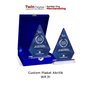 Plakat Akrilik Unik Model Daun Custom Premium - Twin Digital