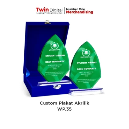 Plakat Daun Akrilik Premium / Plakat Custom Online Terpercaya