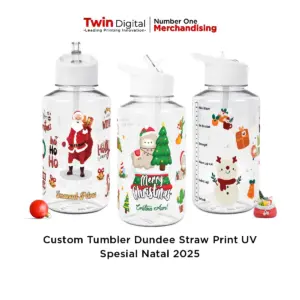 Custom Tumbler Dundee Straw Spesial Natal 2024