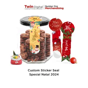 Custom Sticker Seal Spesial Natal 2024