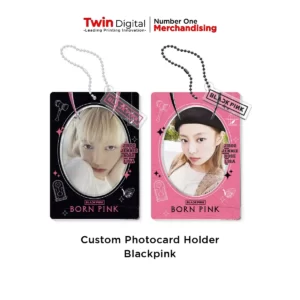 Custom Photocard Holder Akrilik 2 Sisi + Gantungan Kunci Blackpink