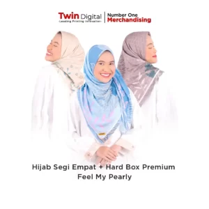 Hijab Segi Empat Feel My Pearly + Box Premium