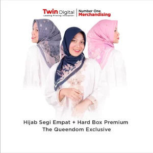 Hijab Segi Empat The Queendom Exclusive + Box Premium