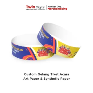 Custom Gelang Tangan Tiket Konser