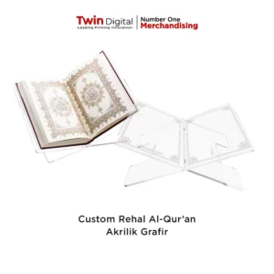 Rehal Alquran Tatakan Akrilik Custom Grafir