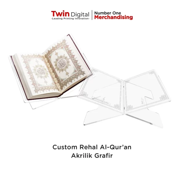 Rehal Alquran Tatakan Akrilik Custom Grafir