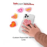 Custom Popsocket Akrilik Love