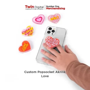 Custom Popsocket Akrilik Love