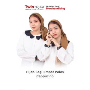 Hijab Segi Empat Polos Cappucino