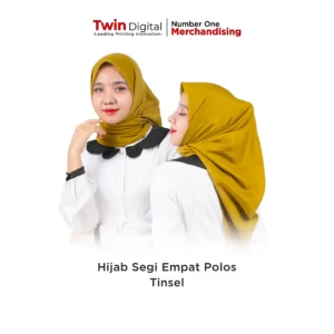 Hijab Segi Empat Polos Tinsel