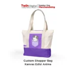 Custom Shopper Bag Kanvas Sublim Edisi Anime
