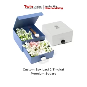 Custom Box Laci 2 Tingkat Premium Square