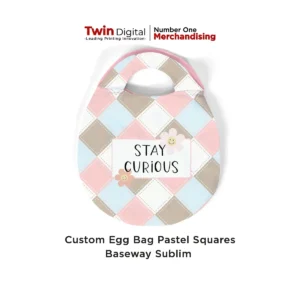 Custom Egg Bag Pastel Squares Baseway Sublim