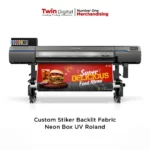Custom Sticker Backlit Fabric Neon Box UV Roland