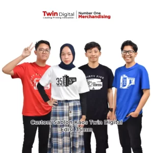 Custom Sablon Kaos Twin Digital Edisi 35mm
