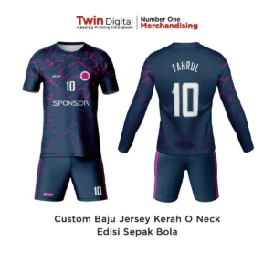 Custom Baju Jersey Kerah O Neck Edisi Sepak Bola