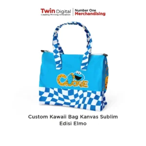 Custom Kawaii Bag Kanvas Sublim Edisi Elmo HBE.2
