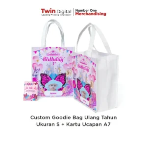 Custom Goodie Bag Ulang Tahun Ukuran S + Free Kartu Ucapan A7