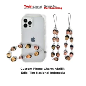 Custom Phone Charm Akrilik Edisi Tim Nasional Indonesia