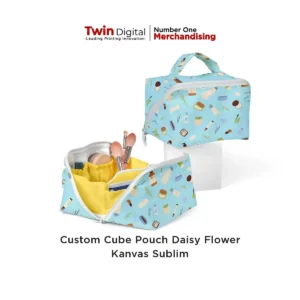 Custom Cube Pouch Kanvas Sublim