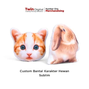 Custom Bantal Karakter Hewan Sublim