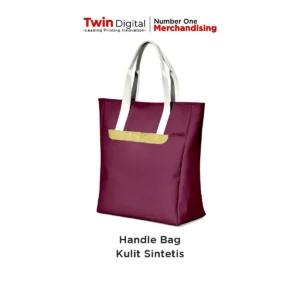Custom Handle Bag Kulit Sintetis - Maroon