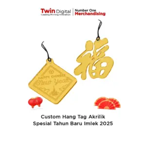 Custom Hang Tag Akrilik Spesial Tahun Baru Imlek 2025