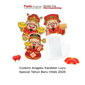 Custom Angpao Amplop Karakter Lucu Spesial Tahun Baru Imlek 2025