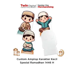 Custom Amplop Karakter Kecil Spesial Ramadhan 1446 H