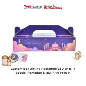 Custom Box Jinjing Rectangle 350gr Isi 4 Spesial Ramadan & Idul Fitri 1446 H