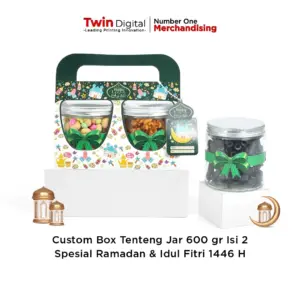 Custom Box Tenteng Jar 600gr Isi 2 Spesial Ramadan & Idul Fitri 1446 H