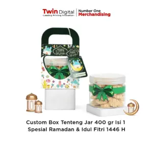 Custom Box Tenteng Jar 400gr Isi 1 Spesial Ramadan & Idul Fitri 1446 H