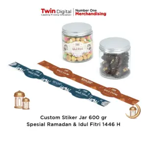 Custom Sticker Jar 600gr Spesial Ramadan & Idul Fitri 1446 H